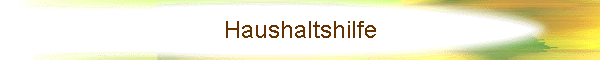 Haushaltshilfe